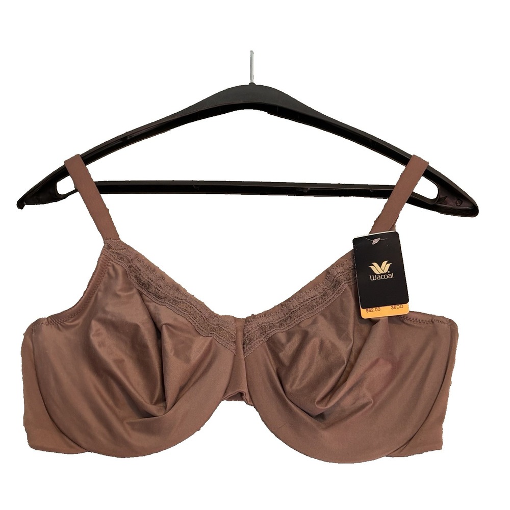 Wacoal Bra Size 36DD Perfect Primer Full Coverage Underwire Bra New Brown NWT